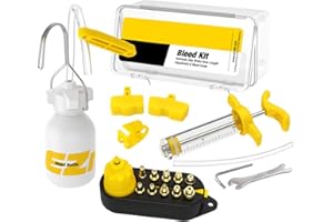 duhe189014 purge frein à disque hydraulique pour vélo montagne - purge d'huile minérale - Adaptateur en métal supporté