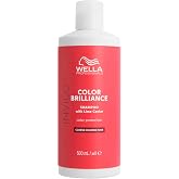 Wella Professionals INVIGO COLOR BRILLIANCE Colour Protective Shampoo &ndash; Thick Hair &ndash; Shine and Intense Colour, 500 ml