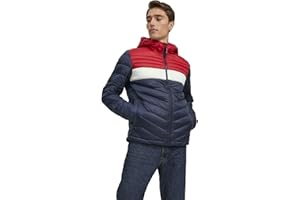 JACK & JONES Jjehero Puffer Hood Sn Chaqueta para Hombre