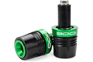 ZESIDIMO Per Kawasaki Z900 Z 900 ABS 2017-2024 2023 2022 2021 Accessori per moto Manopole Manubrio Terminale Estremità Protezione Tappo manubrio (Verde)