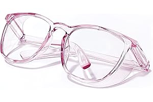 LeonDesigns Safety Glasses Anti-Fog Goggles Tactical Glasses with Side Shields Blue Light Blocking Anti-Dust UV Protection Glasses For Women Men