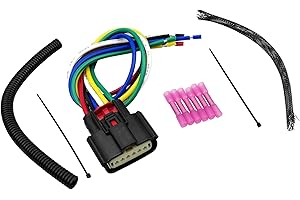 QLZOZB Throttle Body 6 Pin Control Actuator Connector Plug Fits for Harley Davidson PRE-Wired Replace 72483-08BK NM-33471-0601