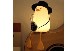 ‎ANYWIN Anywin Niedliche Gitarrenenten-Lampe, Lustige Entenspielzeuge mit Gentleman-Hut & Mini-Gitarre & Warmen Farben für Raumdekoration, Geschenke für Geburtstag, Weihnachten für Mädchen Jungen Kinder