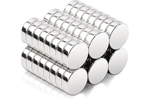 KEUKENKET 50 Stücke Magnete Stark,10x3mm Kleine Magnet Stark,Mini Magnete Klein Rund,Neodym Magnet Extra Stark Magneten für Magnettafel Pinnwand Kühlschrank Handwerk Whiteboard