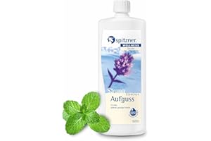 spitzner Eisminze Saunaaufguss minzig-kühl 1000 ml – Wellness Sauna Aufguss für zuhause, minziger Saunaduft für geistige Frische, natürliches Saunakonzentrat