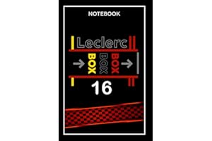 Charles Leclerc Notebook: box box box /F1 Journal 120 blank lined pages (f1 Notebooks)