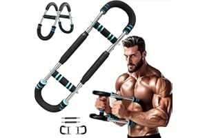 AIJOFI Twister Arm Trainer,Portable Chest Workout Equipment,U-Shape Twister Arm Exerciser,Adjustable Chest Expander,Thigh Master Trainer, Body Strength Fitness Equipment,Arm Trainer for Men 3-Level
