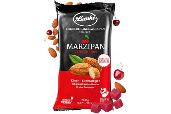Lemke marsipan/bakmarsipan - körsbär - fin marsipan (1 X 200g)