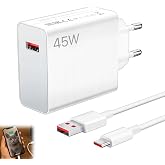 Charger 45w for Xiaomi,Redmi Note 14 13 12 Fast Charger,with 6A USB C Cable 1M,45W Adapter for Xiaomi 15t 15 Poco X7 Pro F7 U