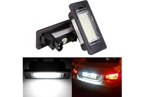 LEDFEWAG 2 piezas LEd Luces de matrícula para coche Compatible para E39/E60/E90/E91/E92/E87/F10 etc.