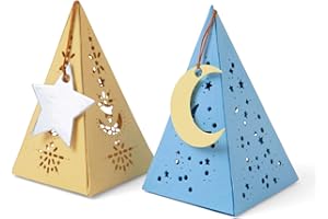 Sizzix Thinlits 665184-Juego de Troqueles (7 Unidades), diseño Lisa Jones, Plástico Papel, Caja Celestial, Talla única