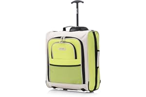 SKYLARK LUGGAGE Cabin Suitcase, EasyJet 45x36x20 Cabin Bag Under Seat | Lightweight, Telescopic Handle, Soft Shell Small Carry on Suitcase with Wheels | Travel Luggage, Cabin Case