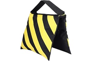 ‎EBTOOLS EBTOOLS Sandsack Gewichtstaschen Gelb and Swarchz Stripes für Studio Video Lichtstativ Stativ