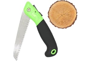 SEMINISMAR Profesional Sierra de Mano Plegable,Serrucho de Poda Plegable,Sierra de Podar,Sierra de Mano Plegable Mango Antideslizante,Sierra Plegable con Cuchillos de Madera,Klappsäge,Handsäge für frisches Holz