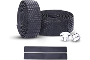 PLATT Ruban de guidon universel antidérapant avec bouchon pour accessoires Absorbant Les Chocs Confort Bande