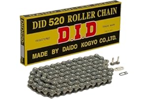 D.I.D DID, Cadena Did 520, Negro Y Negro, Longitud, 94 Eslabones Con Unión Clip, Rj