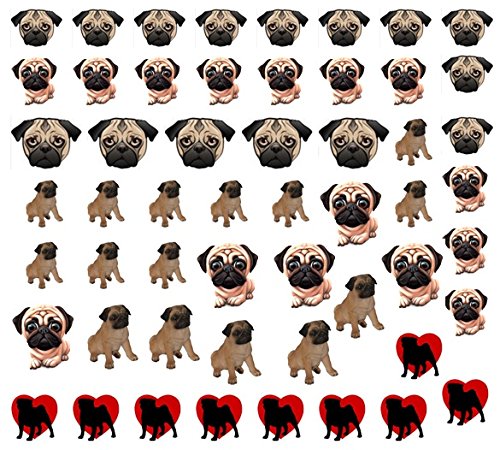 Dog Collection (# Pug Nail Art Decal #)