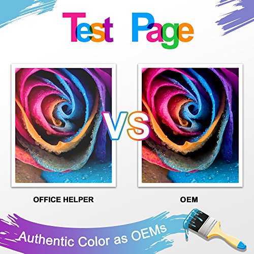 OFFICE HELPER - 364 364XL Cartuchos de tinta  2 Negro  1 Cian  1 Magenta  1 Amarillo   Compatibles con Impresoras Photosmart 5510 5520 5522 6520 B8550 C5388  Officejet 4620  Deskjet 3070A