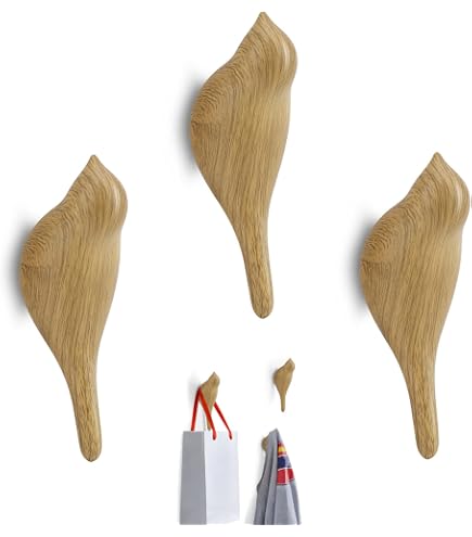 Appendiabiti da parete design in legno | Artigianale e naturale