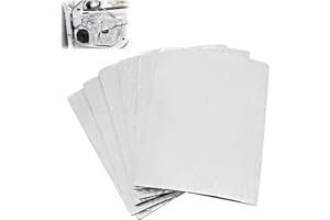 TMRBBESTY Aislante Térmico Acústico Forro Estera,5mm Aislante Térmico Acústico Insonorización,Aislante Acustico Coches Termico Autoadhesivo,Aislamiento acústico y térmico para hogares, oficinas y vehículos,6pcs