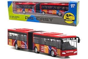 HOXSNII Autobus Giocattolo, Macchinine Giocattolo per Bambini Modellino Veicolo Carro Giocattolos Macchinine Tirare Indietro Mini Toys Cars Set di Macchinines Regalo per Bambini (Rosso)