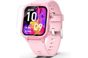 MODAWIN Smartwatch Kinder Fitness Tracker Uhr Digitale Fitnessuhr mit Schrittzähler, 24/7 Puls, IP68 Wasserdicht, Schlaf-Monitor, Wecker, Geschenk für Kinder Mädchen Jungen 6-16 (Rosa)