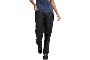 Mountain Warehouse Pakka Womens Waterproof Over Trousers - Packaway Bag, Breathable Rain Pants, Hook & Loop Ankle Opening Ladies Rainwear - for Spring Summer & Outdoors