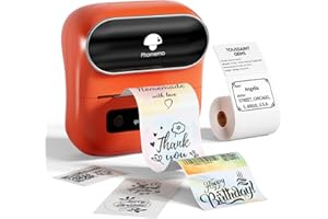 Phomemo M220 Stampante per Etichette,Etichettatrice Termica Portatile,Etichettatrice Etichette Adesive Per Nomi, Indirizzi, Per l’ufficio, Compatibile Con Smartphone&PC