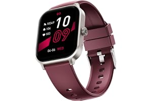 boAt Ultima Ember 2 Smartwatch, 1.96” AMOLED Display, Ultra Bright 1000 nits Brightness, AOD, Personalized Fitness Nudges, Functional Crown, 100+ Sports Mode smartwatch for Men & Women (Velvet Wine)