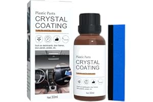 DULZEN Rinnova Plastiche Auto Rimuovi Graffi Plastica Protegge e Ravviva Plastica e Gomma Auto Kit Pulizia Auto Trattamento Completo per Tutte Le Plastiche Esterne ed Interne Auto