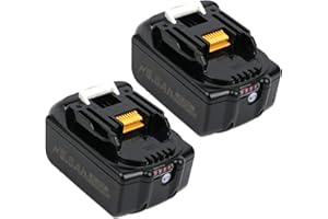 BXOXD 2 baterías de repuesto para Makita 18 V 5,5 Ah BL1860B BL1860 BL1850 BL1840 BL1860B BL1830 BL1815 BL1845 BL1860B 194205-3 LXT-400