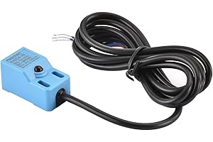 Heschen - Interruttore a sensore di prossimità induttivo quadrato tipo SN04-N rilevatore distanza 5 mm 10-30 VDC 200 mA NPN normalmente aperto (NO) 3 fili