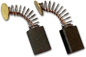 LE PALAIS DU BRICBRAC Jeu de 2 charbons pour moteur électrique 5 x 9 x 13/14.5 mm