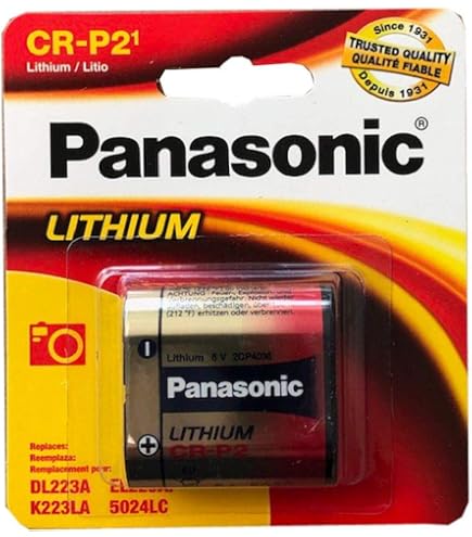 Batterie Panasonic CR-p2 Li-ion 6V 1400mAh - Pour Appareils Photo Et Appareils électroniques - Modèle CR-P2L_1BP