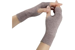 Larcele Kaschmir Handschuhe Fingerlose Fäustlinge Handwärmer für Damen BZST-02