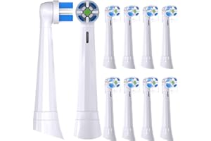 OTHANARY Kompatybilne z Oral-B iO 3/4/5/6/7/8/9/10 Ultimate Clean, elektryczne końcówki szczoteczki do zębów, do elektrycznej szczoteczki do zębów Oral-B iO, 10 sztuk (białe)