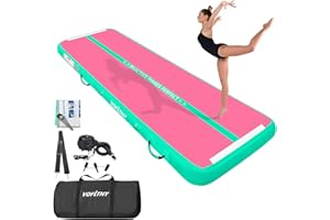 VOFiTNY Tapis de gymnastique de 2/3/4/5/6 m pour usage domestique, entraînement, arts martiaux, la plage, la mer gonflable Piste Track pour maison/salle de sport/Gymnaste/Tumbling/Yoga/Taekwondo