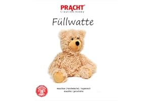 Pracht Creatives Hobby 4708-02112 Cotone idrofilo bianco, sacchetto da 300 g, lavabile, igienico, privo di polvere e odori, altamente soffice, per riempire bambole, orsacchiotti e cuscini