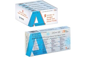 ALLTEST 5 Tamponi NASALI Rapidi Covid 19 / Tampone nasale per l'Antigene SARS-COV-2 || Validato per le nuove Varianti 2024