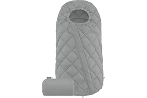 CYBEX Gold Fußsack Snøgga 2, Für Kinderwagen, Für Kinder von 6 Monaten bis 3 Jahren, TOG 4, Warme Füllung, Stone Grey (Grau)