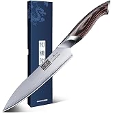 HOSHANHO Multipurpose Knife Sharp Chef Knife, Paring Knife | Professional Fruit Knife High Carbon Steel Kitchen Knife with Er