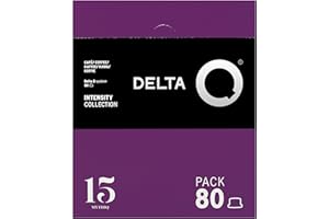 Delta Q Capsules de Café MythiQ, Intensité 15, Pack 80, Compatibles avec les Machines Delta Q, Espresso Intense aux Notes de Cacao, Chocolat et Noix Grillées