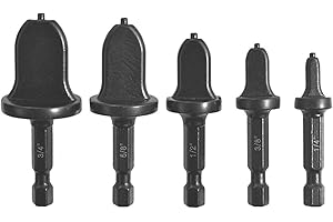DASNTERED Herramienta de prensado de tubo de cobre para aire acondicionado con mango hexagonal, juego de 5 brocas de expansión de tubo giratorio