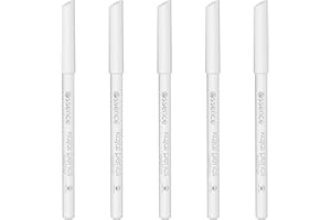 ‎ESSENCE COSMETICS essence kajal pencil, Nr. 04 white, weiss, definierend, langanhaltend, vegan, Mikroplastik Partikel frei, Nanopartikel frei, 5er Pack (5 x 1g)