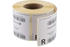 ‎BESTPLUG Deutsche Post Einwurf-Einschreiben Label National Rolle mit 500 Stück