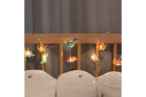 GUOCHENG Cute Dinosaur String Lights, 2M 10LED Toy Super Fun Dinosaur Light Strings, Battery Operated Dino Lights for Indoor Children Bedroom Nursery Decor(Dino)
