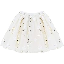 Abito Balletto Gonna Tutu Con Paillettes Per Bambina - Sottoveste Balletto Stelle | Poliestere E Rete | Età 3-9 Anni Gonna Tulle Halloween Bambina