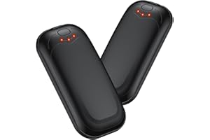 Jonwall Calentadores de Manos Recargables 2 Piezas, Eléctricos Portátiles Reutilizables con USB Calentador de Manos, 3 Niveles de Calor, Ideal para Mujeres, Hombres, Camping, Pesca y Golf
