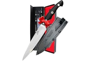 Zelite infinity couteau utilitaire 15,2 cm > > Executive-plus Série > > japonais de meilleure qualité Aus10 Super Acier 45 Couche Damas, son Incroyable G10 Poignée, Ultra Exclusive Lame affûtée