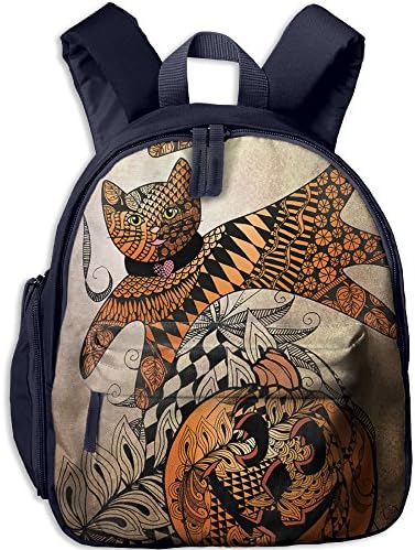 Cutebag Jumping Cat Tangle Happy Halloween Girls / Boys Backpack Kids Bag Childeren School Rucksack
